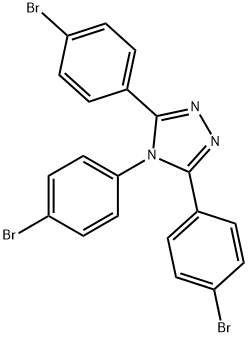 4H-1,2,4-Triazole, 3,4,5-tris(4-bromophenyl)- Structure
