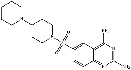 6-([1,4''-Bipiperidin]-1''-ylsulfonyl)quinazoline-2,4-diamine Struktur
