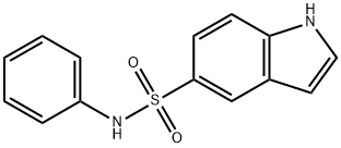 1H-Indole-5-sulfonamide, N-phenyl- 结构式