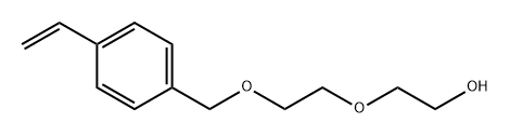 2-[2-[(4-乙烯基苯基)甲氧基]乙氧基]乙醇 结构式