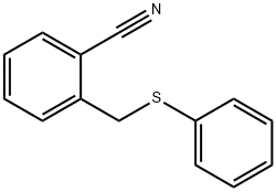 Benzonitrile, 2-[(phenylthio)methyl]- Struktur