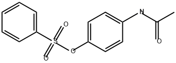 Acetamide, N-[4-[(phenylsulfonyl)oxy]phenyl]- Structure