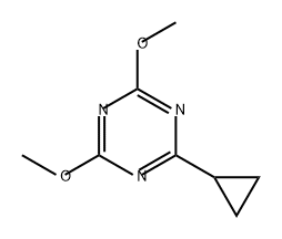 1,3,5-Triazine, 2-cyclopropyl-4,6-dimethoxy-,92238-48-7,结构式