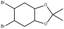 1,3-Benzodioxole, 5,6-dibromohexahydro-2,2-dimethyl- Struktur