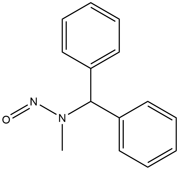 (Benzhydryl)methylnitrosamine Struktur