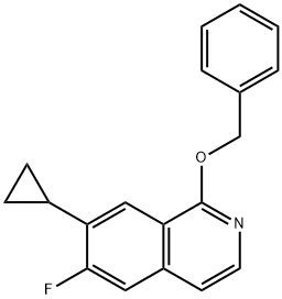 1-(Benzyloxy)-7-cyclopropyl-6-fluoroisoquinoline Structure