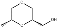 ((2S,6R)-6-甲基-1,4-二氧杂环己烷-2-基)甲醇 结构式