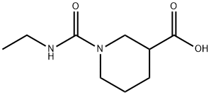 3-Piperidinecarboxylic acid, 1-[(ethylamino)carbonyl]- Struktur