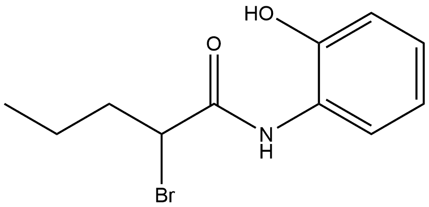 Pentanamide, 2-bromo-N-(2-hydroxyphenyl)- 结构式