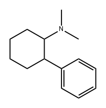 Cyclohexanamine, N,N-dimethyl-2-phenyl- Struktur