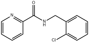 吡啶甲酸2-氯苄酰胺 结构式