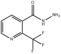 3-Pyridinecarboxylic acid, 2-(trifluoromethyl)-, hydrazide 化学構造式