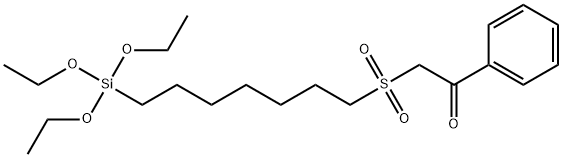 1-Phenyl-2-((7-(triethoxysilyl)heptyl)sulfonyl)ethanone Structure