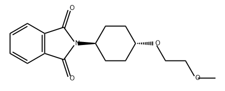 1H-Isoindole-1,3(2H)-dione, 2-[trans-4-(2-methoxyethoxy)cyclohexyl]- Structure
