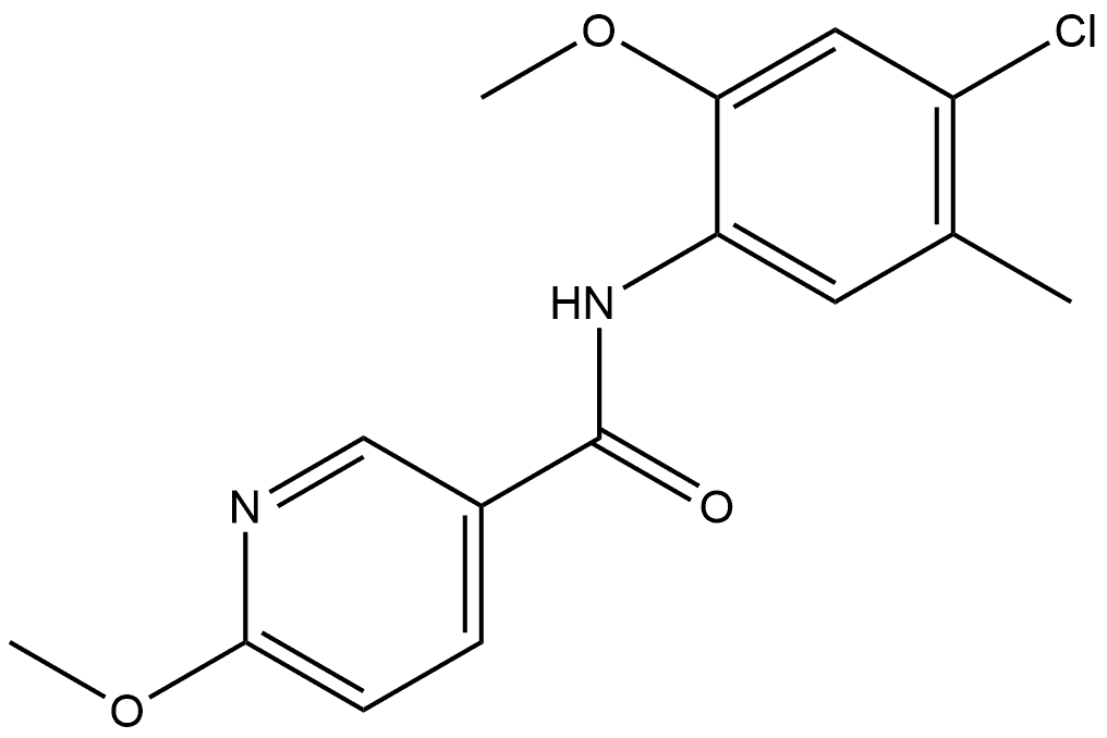 N-(4-Chloro-2-methoxy-5-methylphenyl)-6-methoxy-3-pyridinecarboxamide Structure