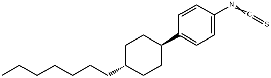 Benzene, 1-(trans-4-heptylcyclohexyl)-4-isothiocyanato- 结构式