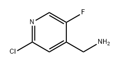 4-Pyridinemethanamine, 2-chloro-5-fluoro- Struktur