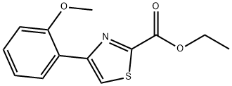 ETHYL 4-(2-METHOXYPHENYL)THIAZOLE-2-CARBOXYLATE 结构式