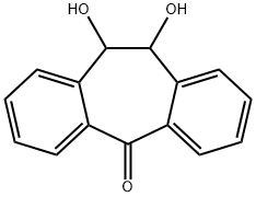 5H-Dibenzo[a,d]cyclohepten-5-one, 10,11-dihydro-10,11-dihydroxy- Structure