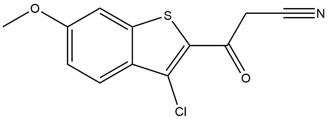 924992-38-1 JR-8055, 3-(3-Chloro-6-methoxybenzo[b]thiophen-2-yl)-3-oxopropanenitrile, 97%