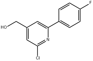 JR-7071, (2-Chloro-6-(4-fluorophenyl)pyridin-4-yl)methanol, 97% 化学構造式
