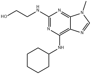 2-((6-(Cyclohexylamino)-9-methyl-9H-purin-2-yl)amino)ethanol Struktur