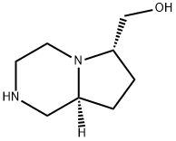 Pyrrolo[1,2-a]pyrazine-6-methanol, octahydro-, (6S,8aS)- Struktur