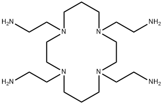 1,4,8,11-Tetraazacyclotetradecane-1,4,8,11-tetraethanamine Structure