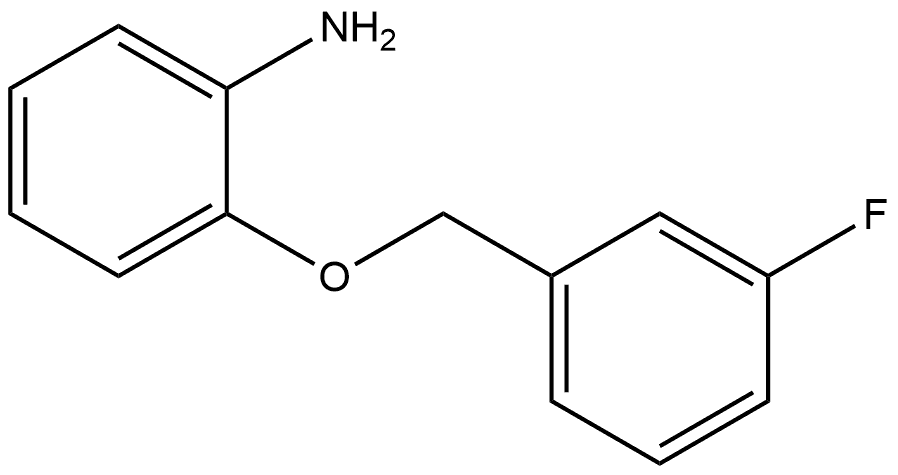 2-[(3-Fluorophenyl)methoxy]benzenamine Structure