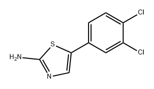 2-Thiazolamine, 5-(3,4-dichlorophenyl)- Structure