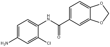 N-(4-amino-2-chlorophenyl)-1,3-benzodioxole-5-carboxamide Structure