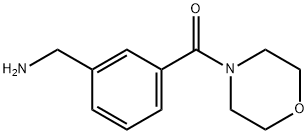 Methanone, [3-(aminomethyl)phenyl]-4-morpholinyl- Structure