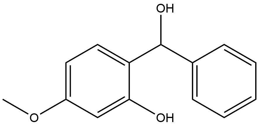 Benzenemethanol, 2-hydroxy-4-methoxy-α-phenyl- Structure