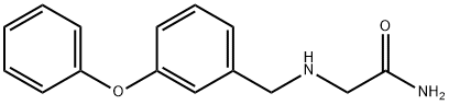 2-([(3-Phenoxyphenyl)methyl]amino)acetamide 化学構造式