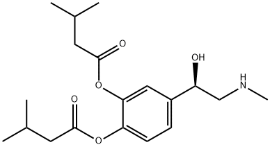 3,4-diisovaleryl adrenaline Structure