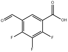 2,3,4-三氟-5-甲酰基苯甲酸 结构式