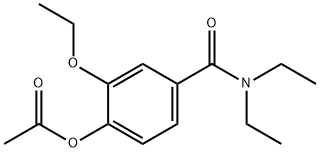 Benzamide, 4-(acetyloxy)-3-ethoxy-N,N-diethyl- Structure
