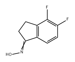 1H-Inden-1-one, 4,5-difluoro-2,3-dihydro-, oxime 结构式