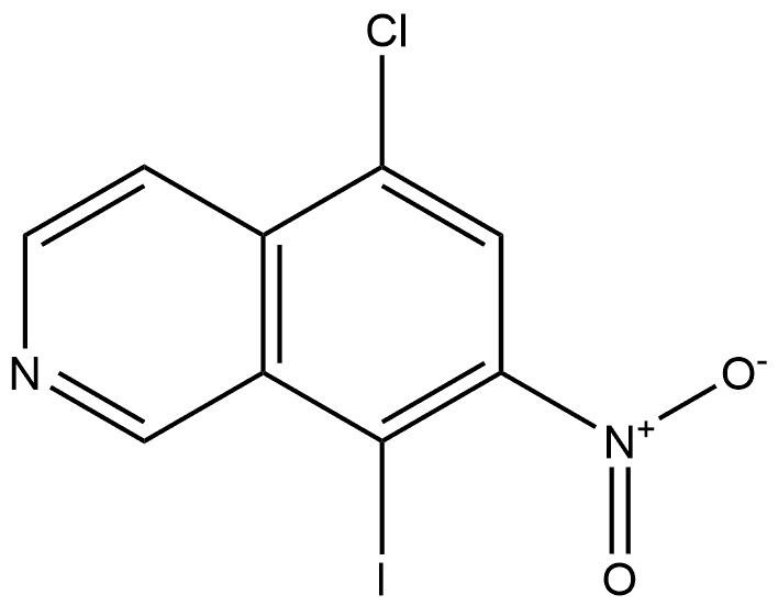 5-CHLORO-8-IODO-7-NITROISOQUINOLINE Struktur