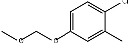 Benzene, 1-chloro-4-(methoxymethoxy)-2-methyl- Struktur