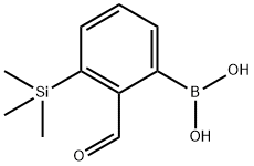 2-甲酰基-3-三甲基硅苯硼酸,928048-16-2,结构式