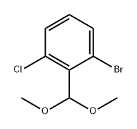 Benzene, 1-bromo-3-chloro-2-(dimethoxymethyl)- Structure