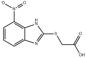 2-((7-硝基-1H-苯并[D]咪唑-2-基)硫基)乙酸,92824-09-4,结构式
