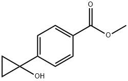 Benzoic acid, 4-(1-hydroxycyclopropyl)-, methyl ester Structure