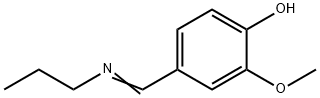 Phenol, 2-methoxy-4-[(propylimino)methyl]- Structure