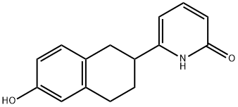 2(1H)-Pyridinone, 6-(1,2,3,4-tetrahydro-6-hydroxy-2-naphthalenyl)- Struktur