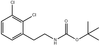 Carbamic acid, N-[2-(2,3-dichlorophenyl)ethyl]-, 1,1-dimethylethyl ester Struktur