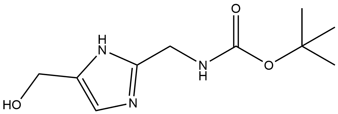 tert-Butyl ((5-(hydroxymethyl)-1H-imidazol-2-yl)methyl)carbamate Structure