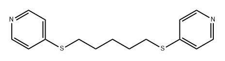 Pyridine, 4,4'-[1,5-pentanediylbis(thio)]bis- Structure