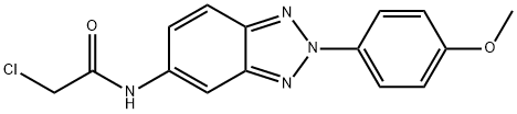 ACETAMIDE, 2-CHLORO-N-[2-(4-METHOXYPHENYL)-2H-BENZOTRIAZOL-5-YL]- 结构式